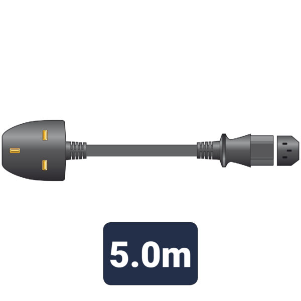 Mains Power Leads UK – IEC 10A – 5.0m