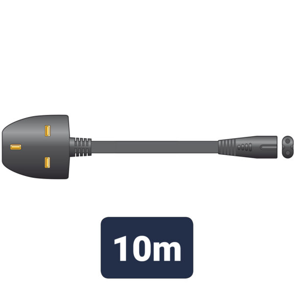 Mains Power Leads UK Plug – Figure 8 – 10.0m