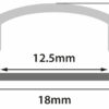 Aluminium LED Tape Profile Short Crown Frosted – 2m - Image 7