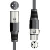 QTX Professional DMX Lighting Lead 3-pin XLR plug to 3-pin XLR socket - 1.5m - Image 3