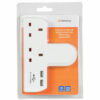 2 Way UK Mains Adaptor with Dual USB Ports - Image 3