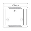 RC6U450 - 19" Rack Cabinet - 6U x 450mm Deep - Image 5