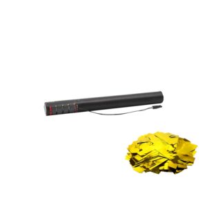 Electric Confetti Cannon 50cm Gold Metallic