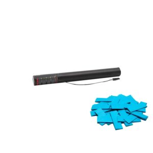 Electric Confetti Cannon 50cm Light Blue