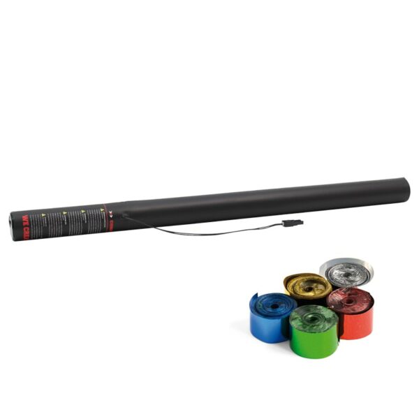 Electric Streamer Cannon 80cm Multicoloured Metallic