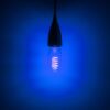 4W LED T45 Funky Spiral Filament Lamp ES, Blue - Image 3