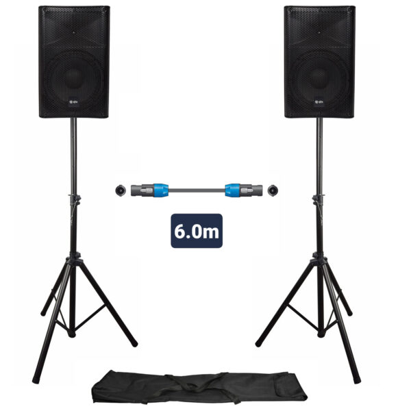 QUEST-10 PA Bundle With Stands and Connecting Cable